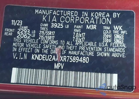 2024 Kia Seltos S z USA, uszkodzony, nr VIN KNDEU2AAXR7589480